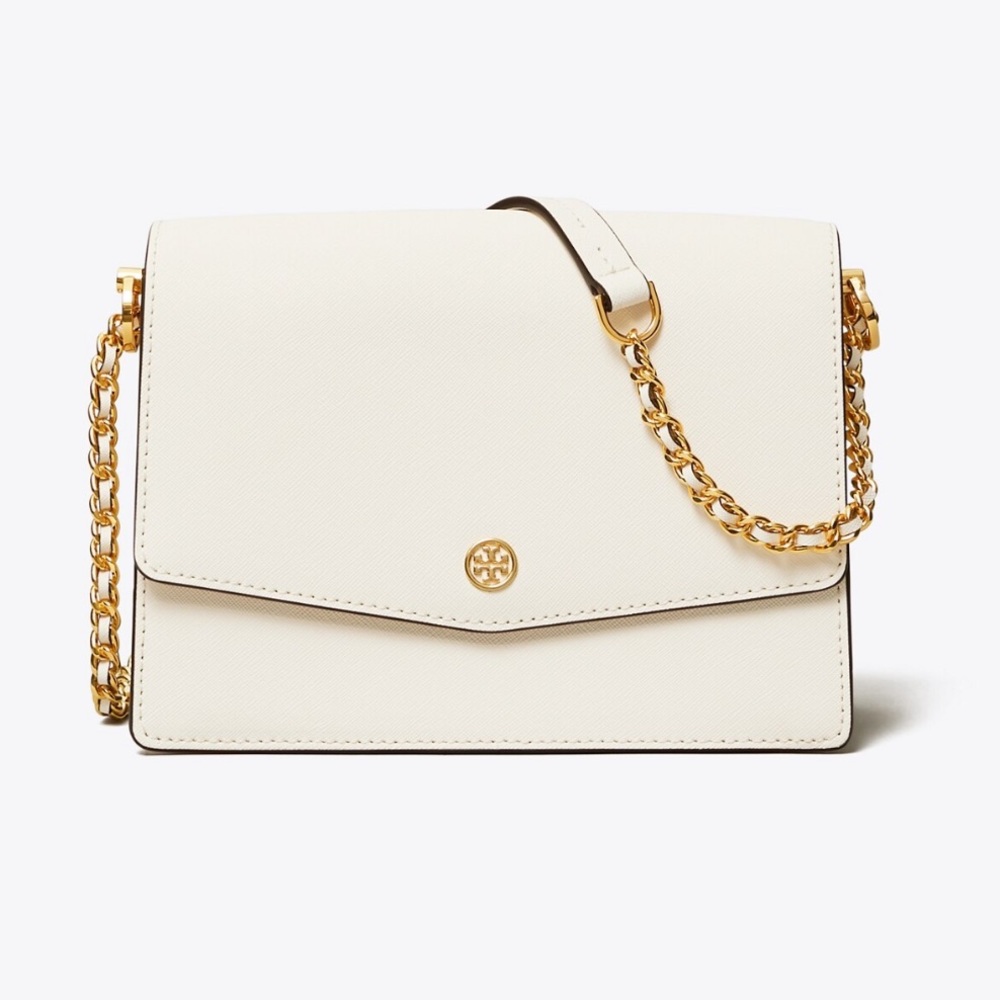 TORY BURCH Robinson Convertible Shoulder Bag Birch - Picture 1 of 12